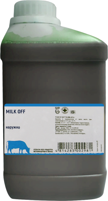 Средство для обработки вымени после доения «МILK OFF»